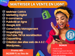 🤯𝐏𝐀𝐂𝐊 𝐃𝐄 +𝟐𝟎 𝐅𝐎𝐑𝐌𝐀𝐓𝐈𝐎𝐍𝐒 RECENTES ET RARES : 𝐎𝐟𝐟𝐫𝐞 48𝐡 à 3599 FCFA