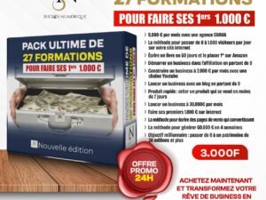 PACK DE 27 FORMATIONS AVEC DROIT DE REVENTE /PLR