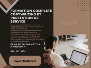 FORMATION COPYWRITING ET PRESTATION DE SERVICE