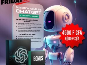 FORMATION COMPLETE CHATGPT, ABONNEMENT CHATGPT 4 PLUS BONUS 500 PROMPTS