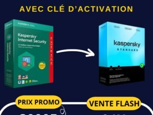 1ANS A KASPERSKY(Avec clé D’activation)