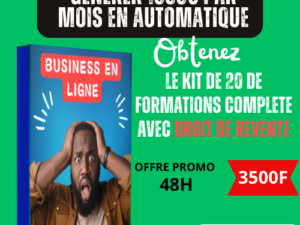 Pack de 20 Formations sur le business en ligne