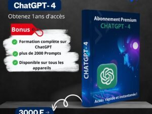 Abonnement Premium ChatGPT 4 – Votre assistant IA ultime