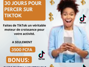 30 JOURS POUR PERCER SUR TIKTOK + GUIDE TIKTOK MONÉTISABLE