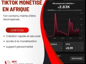 CRÉE TON COMPTE TIKTOK MONÉTISÉ EN AFRIQUE