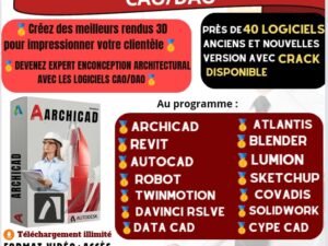 PACK GENIE CIVIL , ARCHITECTURE, CONCEPTION TOUT EN UN
