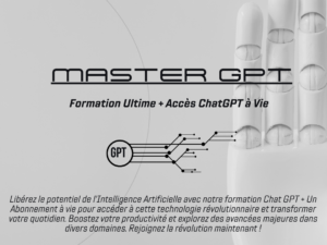 MasterGPT : Formation Ultime + Accès ChatGPT à Vie – Libérez tout le Pouvoir de l’Intelligence Artificielle !