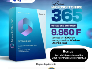 PACK OFFICE 365 POUR WINDOWS ET MAC