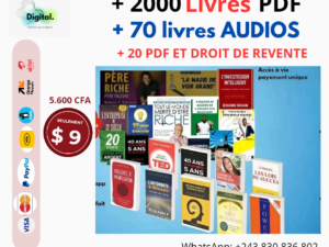 2000 livres PDF ET 74 Livres Audios