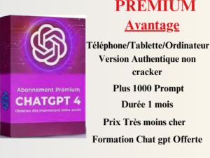 Abonnement AI, Débloquez la Puissance de l'IA avec ChatGPT 4.0 Premium, Passez à la Vitesse Supérieure avec ChatGPT 4.0 Premium