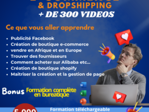 Pack complet formation E-commerce & Dropshipping