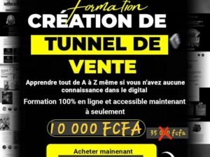 FORMATION EN CRÉATION DE TUNNEL DE VENTE