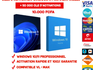 CLE ACTIVATION DE WINDOWS