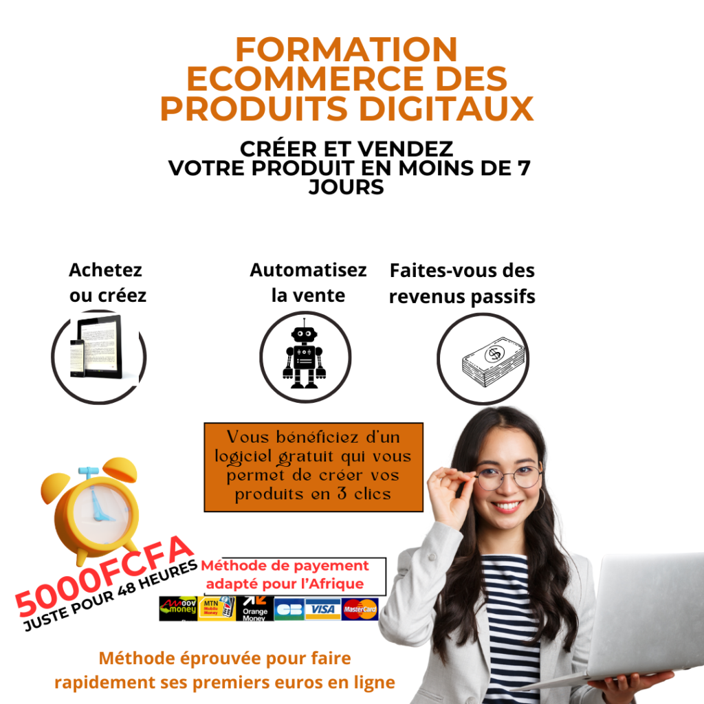 Créative d'une formation Ecommerce