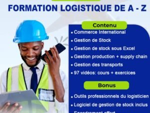 Pack complet Formation Logistique de A à Z