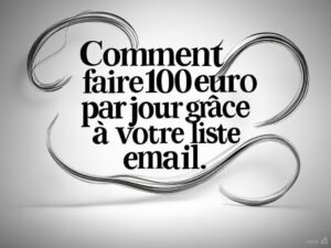 Comment faire 100 euro par jour avec une liste email