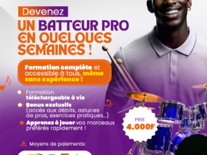 🥁 Cours Complet de Batterie – Apprenez à Jouer et Développez Votre Rythme Naturel !