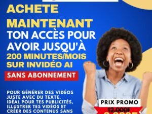 OBTENEZ JUSQU'À 200 MINUTES/MOIS SUR INVIDEO IA POUR GÉNÉRER VOS VIDÉOS