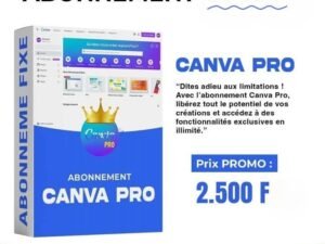 ACHETE CANVA PRO SANS ABONNEMENT À PAYER CHAQUE MOIS