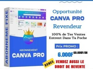 DEVIENS REVENDEUR CANVA PRO AVEC UN PAIEMENT UNIQUE ET NON MENSUEL