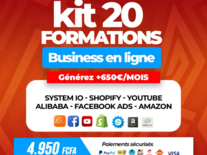𝐏𝐀𝐂𝐊 𝐃𝐄 𝟐𝟎 𝐅𝐎𝐑𝐌𝐀𝐓𝐈𝐎𝐍𝐒 : Générez jusqu’à 2500 € / Mois