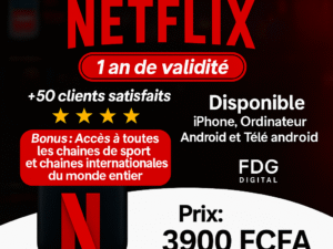 Abonnement Netflix 1 ans