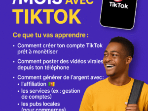 500.000 F/mois avec TikTok depuis le Cameroun